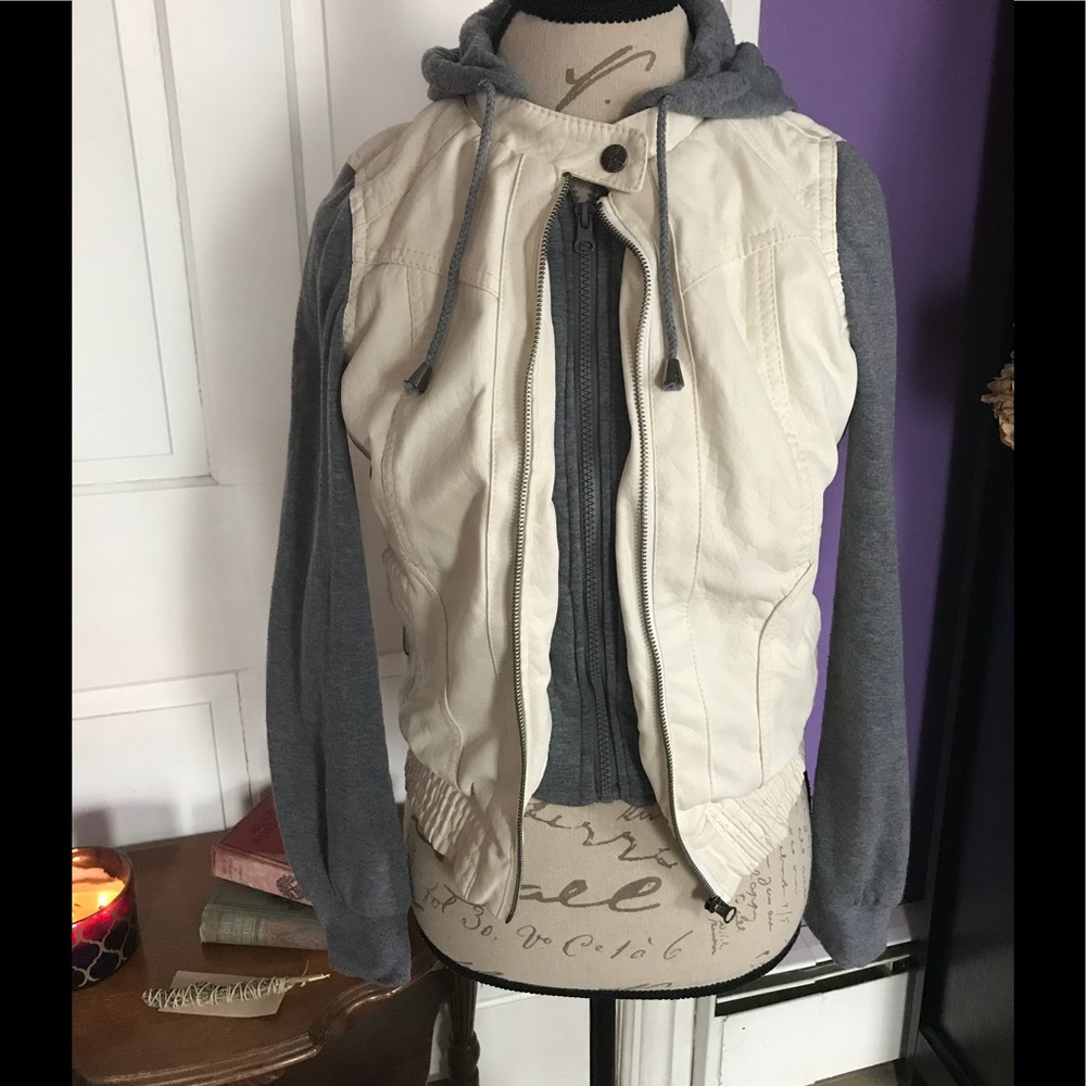 Faux leather jacket